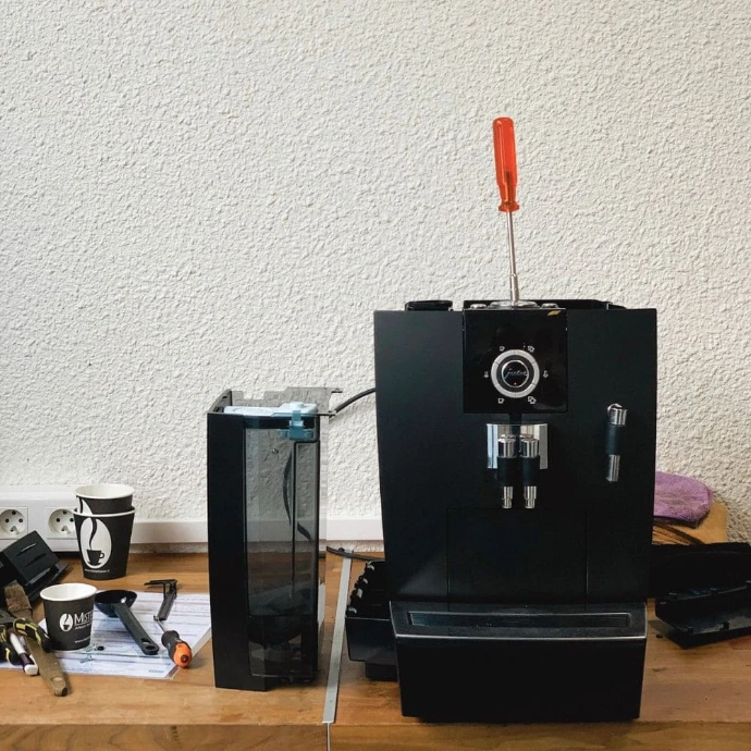 sav MisterBean machine à café en cours de réparation