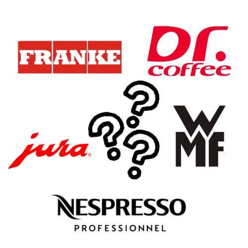 Logos de marques de machine à café en grain professionnelle