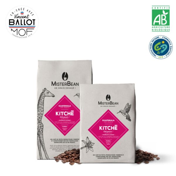 Café en grain BIO et équitable SPP 500g et 250g - MisterBean - Kitche du Rwanda - 100% arabica