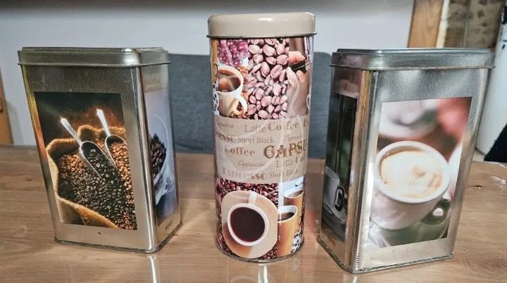 boites hermétiques en métal pour conserver le café en grain