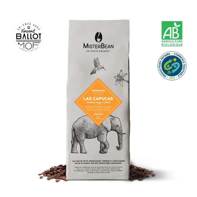 las capucas café en grain misterbean format 1kg