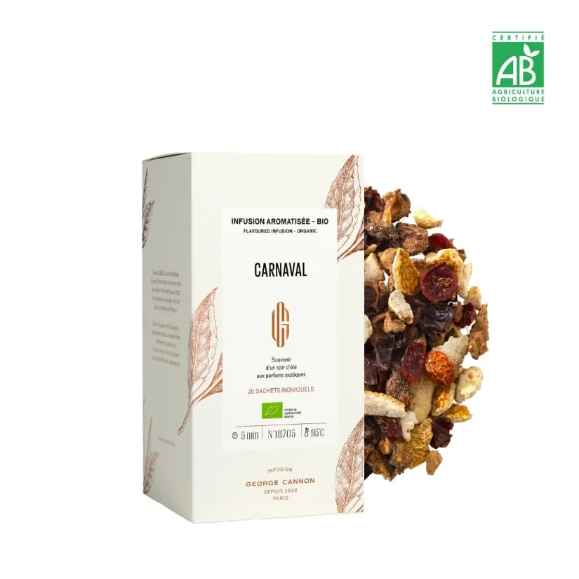 CARNAVAL - Infusion exotique - BIO - George Cannon (x20 sachets)