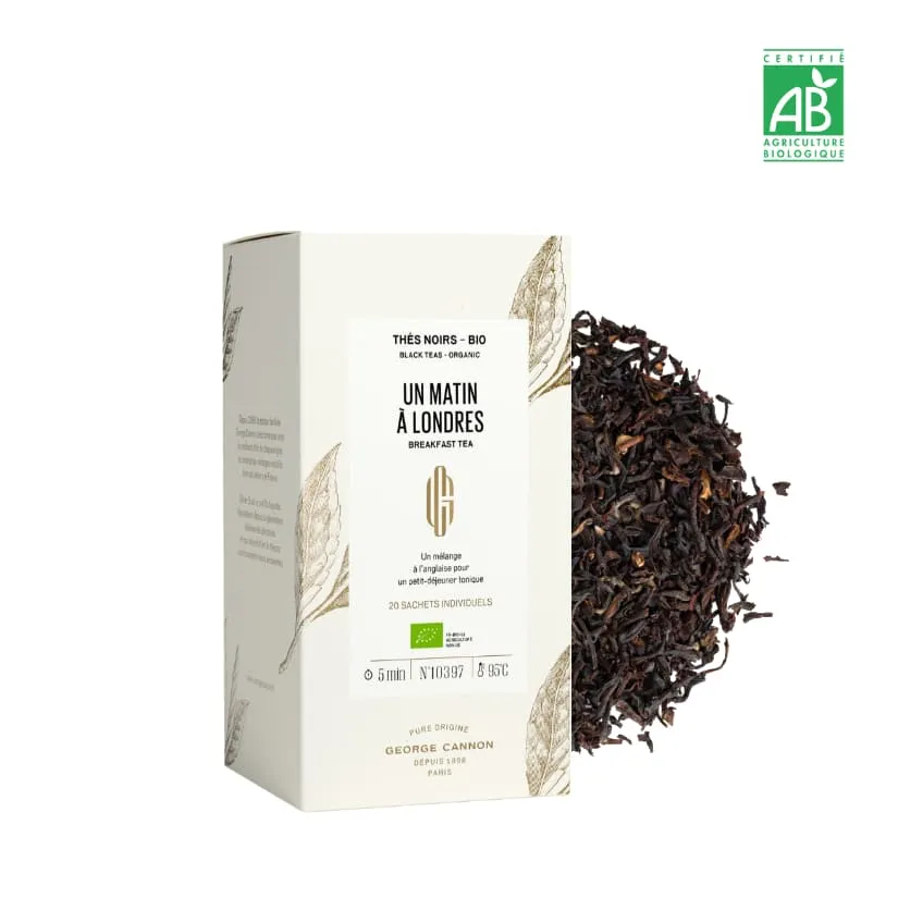 UN MATIN A LONDRES - Thé noir breakfast - BIO - George Cannon (x20 sachets)