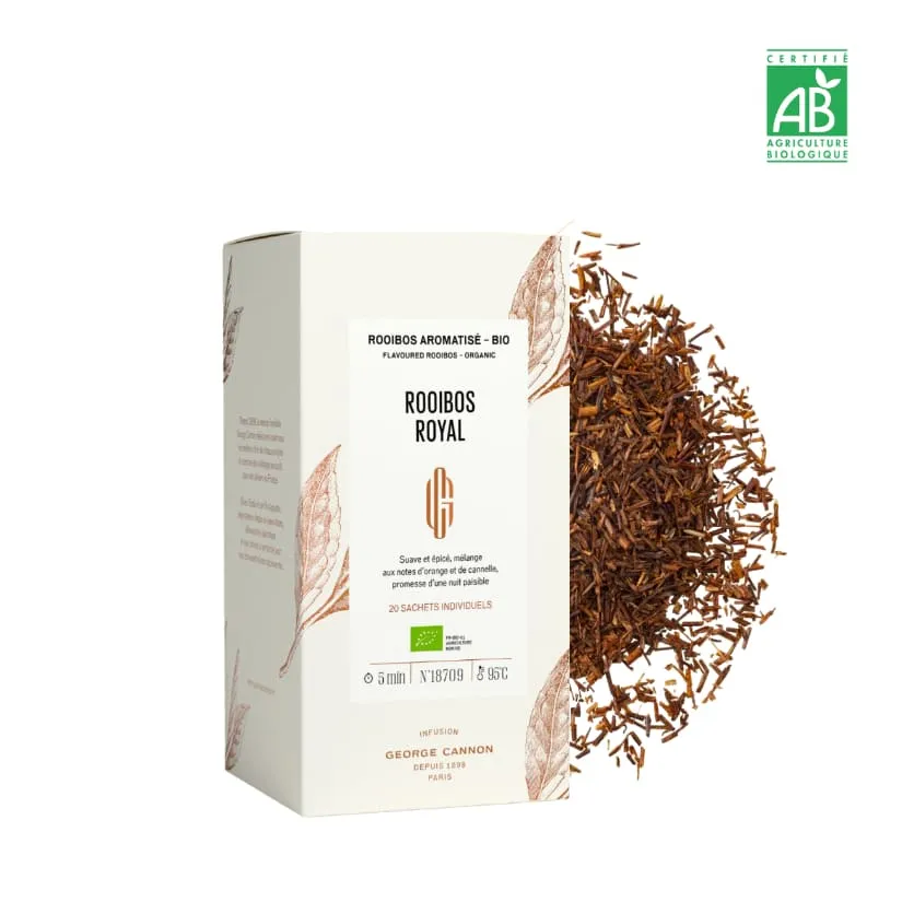 ROOIBOS ROYAL - Rooibos aromatisé - BIO - George Cannon (x20 sachets)