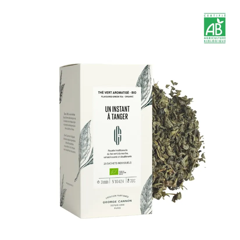 UN INSTANT A TANGER - Thé vert menthe - BIO - George Cannon (x20 sachets)