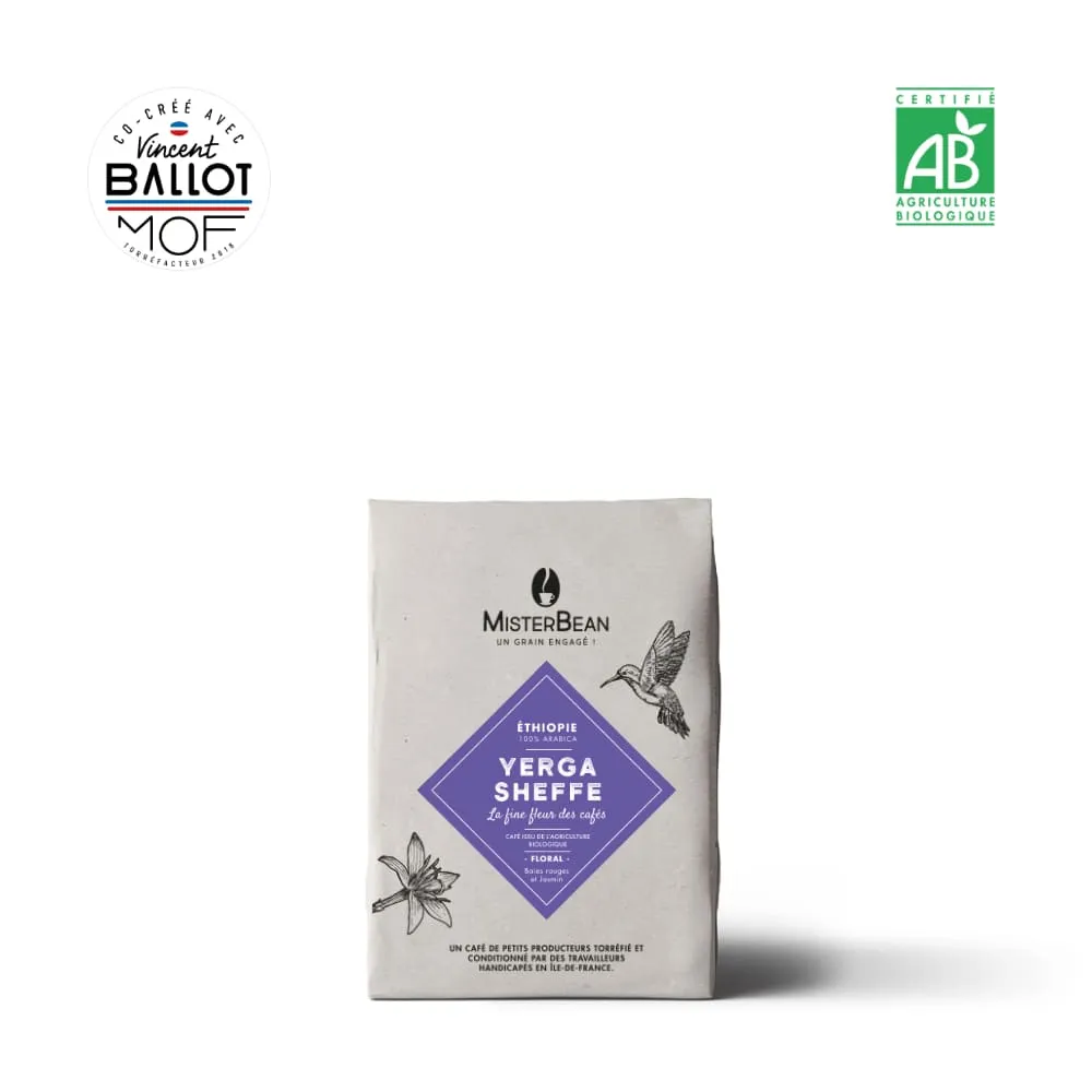 Yerga Sheffe - ÉTHIOPIE - Café en grain - BIO (250g)
