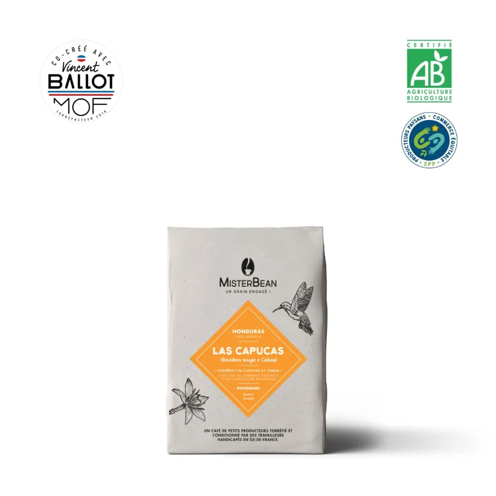 Las Capucas - HONDURAS - Café en grain - BIO et Équitable (250g)