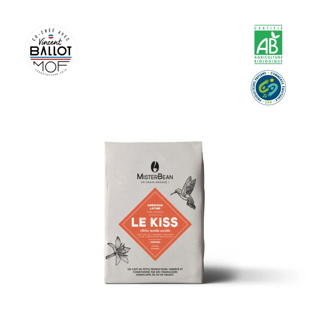 Le Kiss - AMÉRIQUE LATINE - Café en grain - BIO et Équitable (250g)