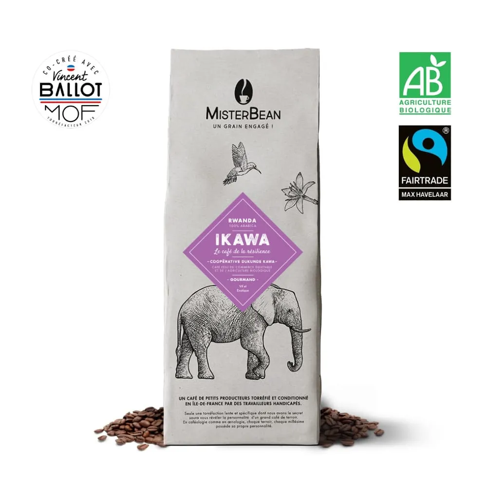 Ikawa - RWANDA - Café en grain - BIO et Équitable (1kg)