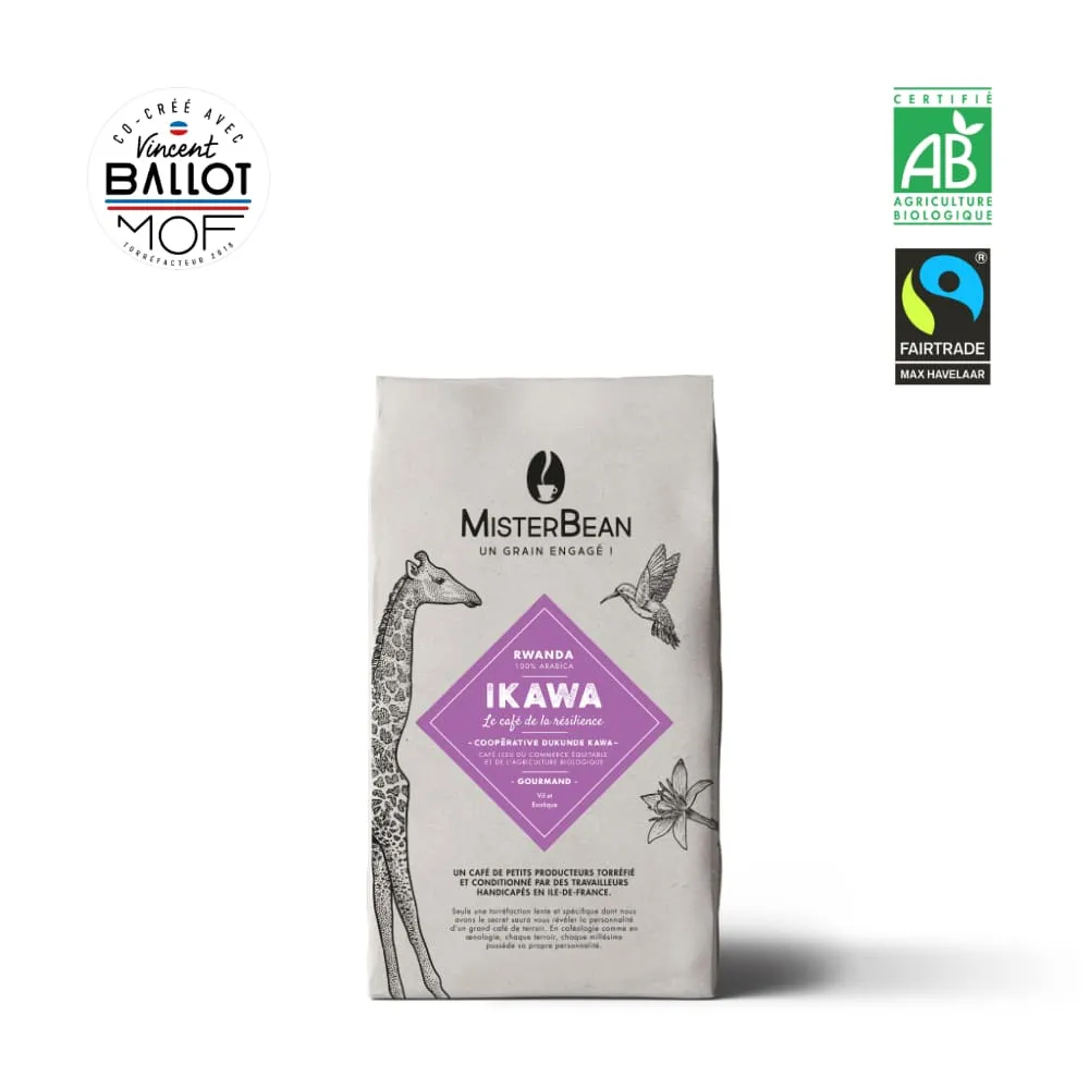 Ikawa - RWANDA - Café en grain - BIO et Équitable (500g)